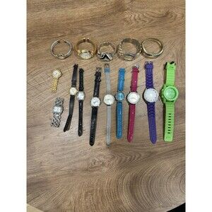 Women’s Watch Lot of 15 Fashion Watches – Leather, Metal & Silicone Bands